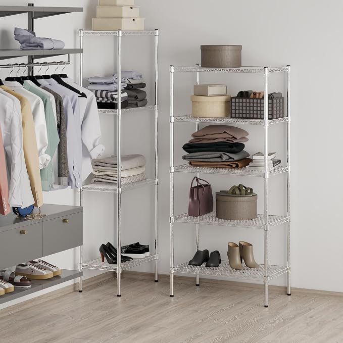 18" Deep x 30" Wide x 64" Height Wire Shelving Kit | 5-Tier | NSF Commercial - Image 7
