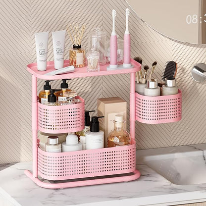 KINGRACK 3 Tier Bathroom Organizer Countertop, Rotating Desktop Skincare - Image 9