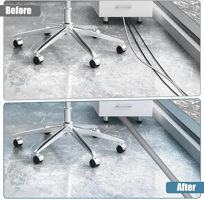 Floor Cord Covers for Wires 12FT Cable Hider Wire Cover Self Adhesive Cord - Image 3