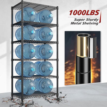 REIBII 72’’H Wire Shelving, 6 Tier Metal Shelving Units and Storage Shelves - Image 4