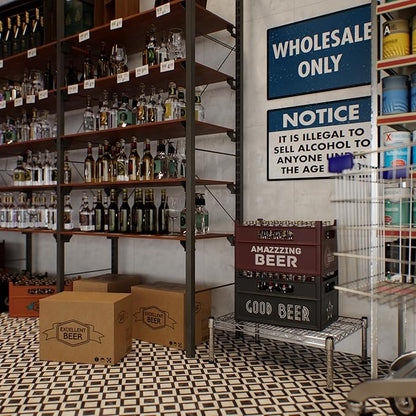 18" Deep x 24" Wide x 8" Height 1-Tier Wire Shelving Kit | NSF Commercial - Image 7