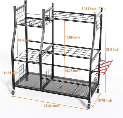 Garden Tool Organizer with Wheels - Image 2