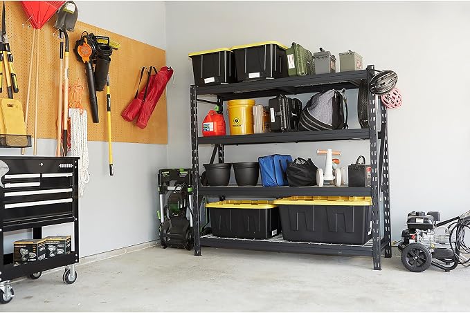 Ironton 4-Tier Storage Shelving, 77in.W x 72in.H x 24in.D - Image 9