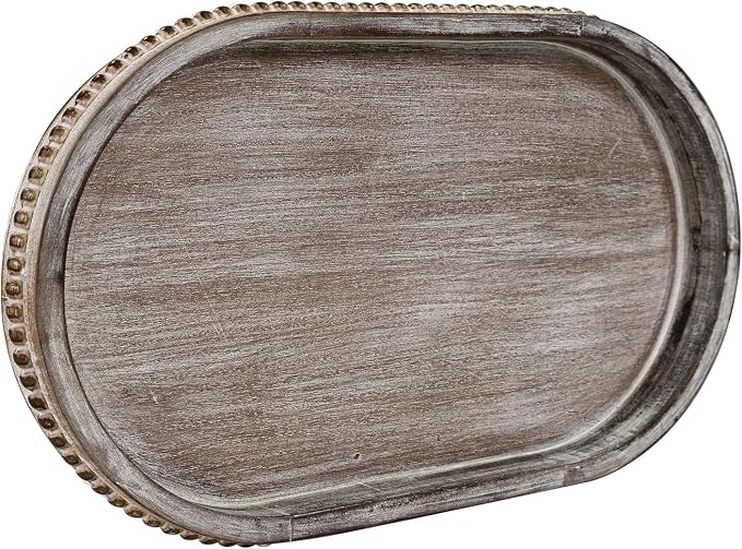 MAONAME Wood Serving Tray, Farmhouse Wooden Tray by MAONAME
