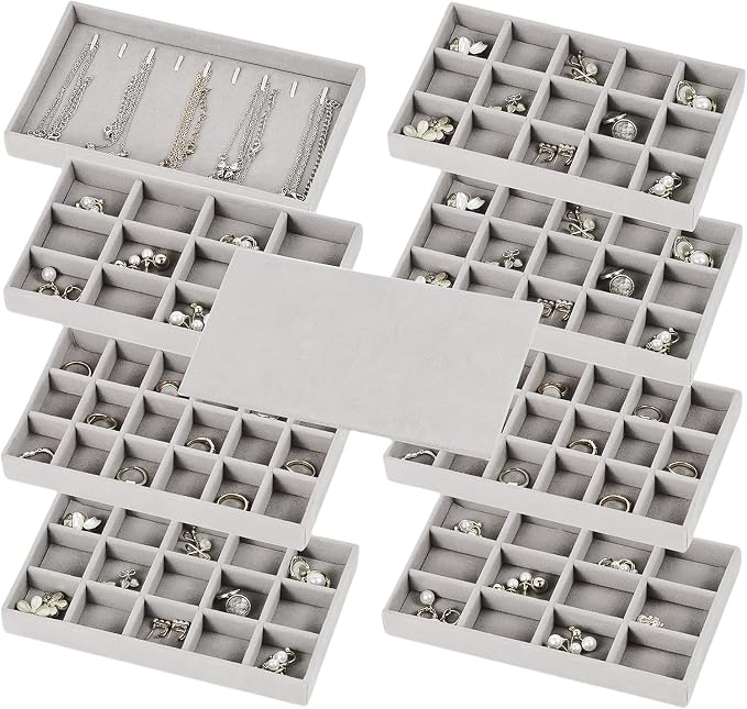 Set of 8 Stackable Jewelry Organizer Trays by Fordonral