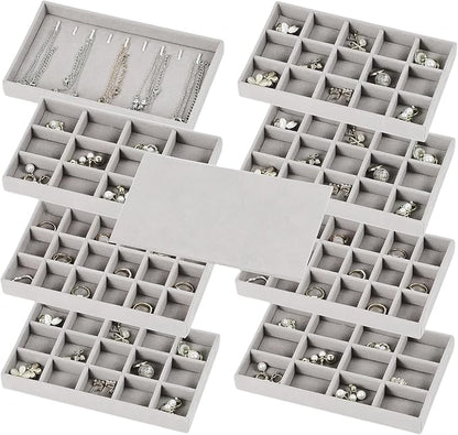 Set of 8 Stackable Jewelry Organizer Trays by Fordonral