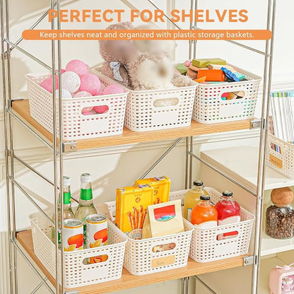 12 Pack Plastic Storage Baskets - Image 2