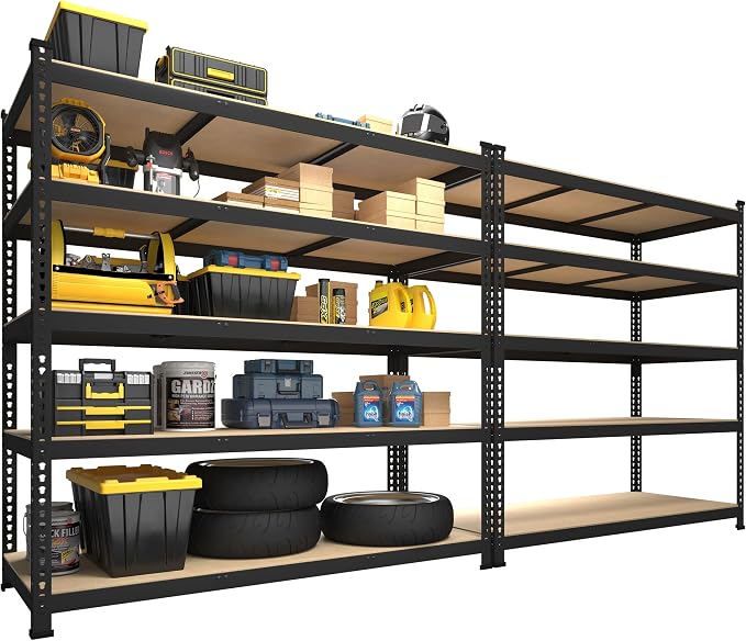 PrimeZone 47" W x 23.6" D x 71" H Large Heavy Duty Storage Shelves by PrimeZone