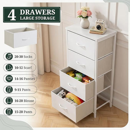 4 Drawers Dresser for Bedroom Fabric Storage Tower - Image 5