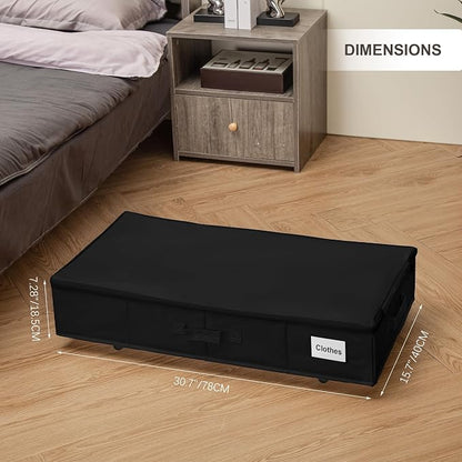 Vincona Under Bed Storage with Wheels, Rolling Under Bed Storage Containers - Image 2