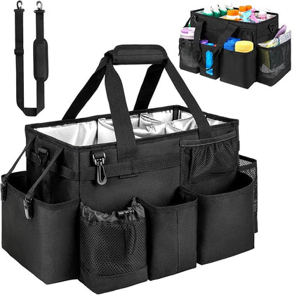 Cleaning Caddy Bag, Large Cleaning Supplies Organizer by Jaffzora