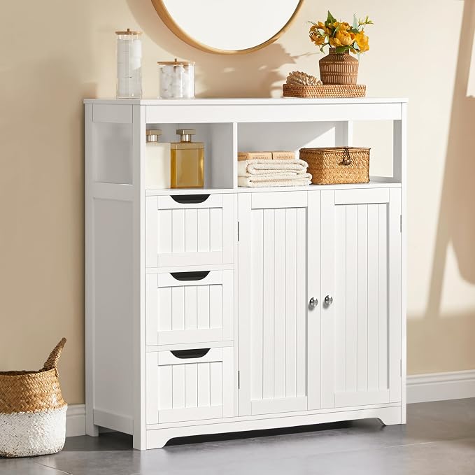 Yaheetech Bathroom Floor Cabinet, Wooden Storage Organizer - Image 2