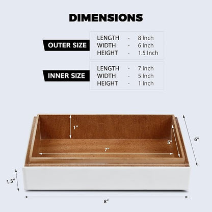 Handicrafts Home Black and White Decorative Storage Box - Image 2