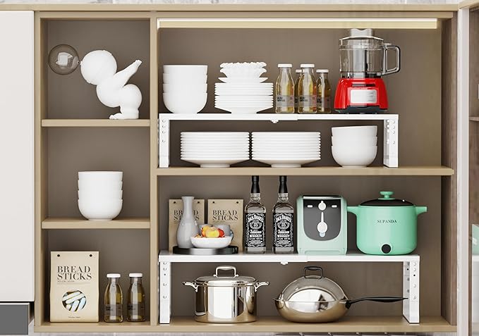 Expandable Stackable Spice Rack Organizer - Image 4