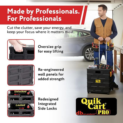 dbest products Quik Cart Pro Wheeled Rolling Crate Teacher Utility - Image 7
