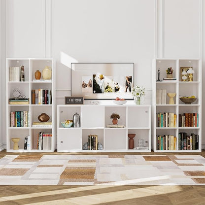IRONCK Bookshelf, 8-Cube Storage Cube Shelf Organizer, Extra Thick Frame - Image 8