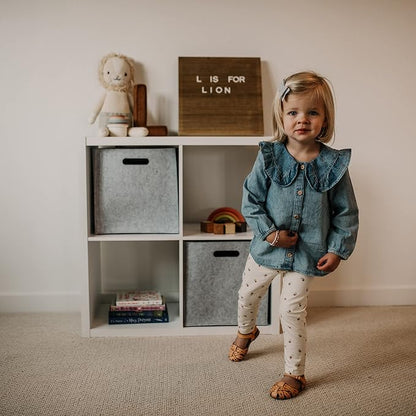 Parker Baby Felt Foldable Storage Cube - Image 6