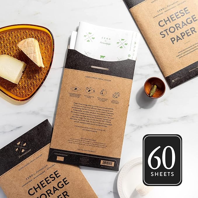 Formaticum 60-Pack Zero Cheese Storage Paper, Compostable, Biodegradable - Image 5