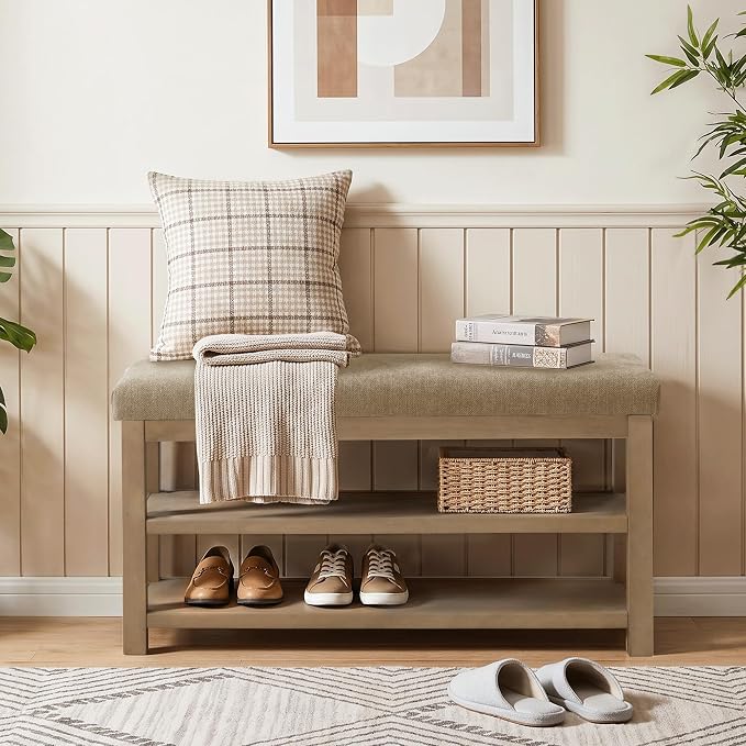 Zihanhome 2 Tier Shoe Rack Bench - Image 8