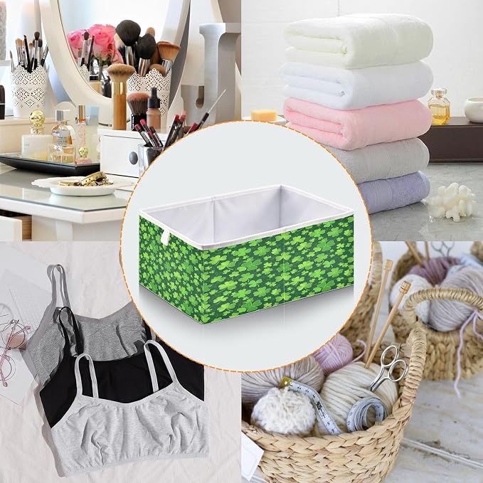 Clover St Patrick Day Closet Organizers Storage Cubes Storage Bins Shelf - Image 5
