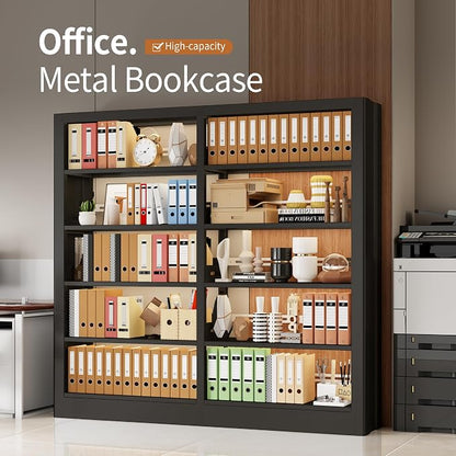 5-Tier Bookcase and Bookshelf, Freestanding Bookshelves - Image 3