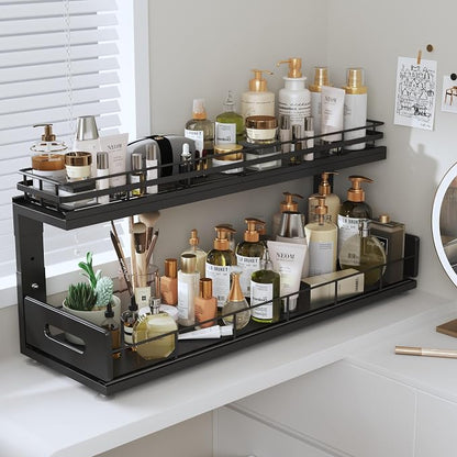 Under Sink Organizer Upgrade To Professional Rails, 2-Tier Dual Pull Out - Image 9