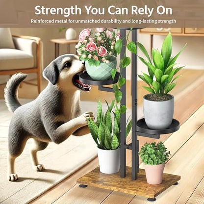 LASZOLA Black 3 Tiered Plant Stand Indoors Heavy Duty Metal Rack, Sturdy Multi - Image 5