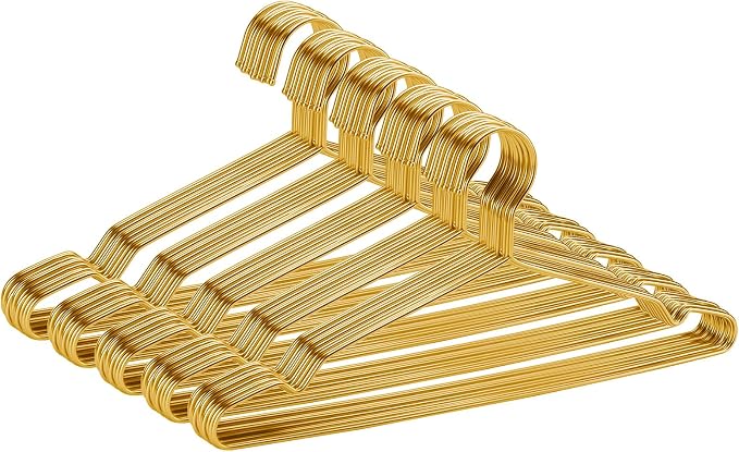 Clothes Hangers 50 Pack Coat Hangers Wire Hangars Bulk Metal Hanger Non Slip by SeropyDirect