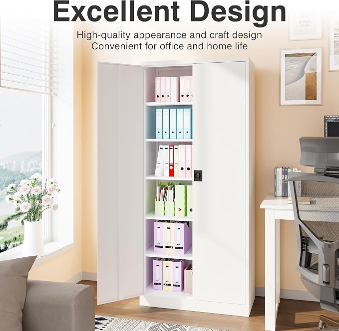 SISESOL Wide & Deep Metal Storage Storage Cabinet - Image 7