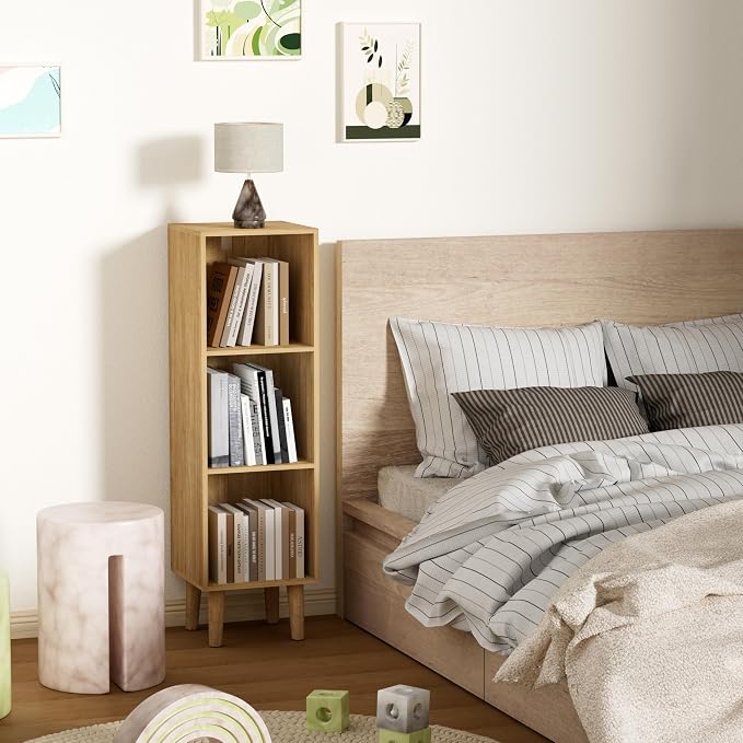 3 Cube Bookcase, Wooden Book Shelf Cube Storage Organizer - Image 7