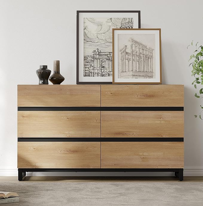 WAMPAT Dresser for Bedroom, Modern Wood Dresser by WAMPAT