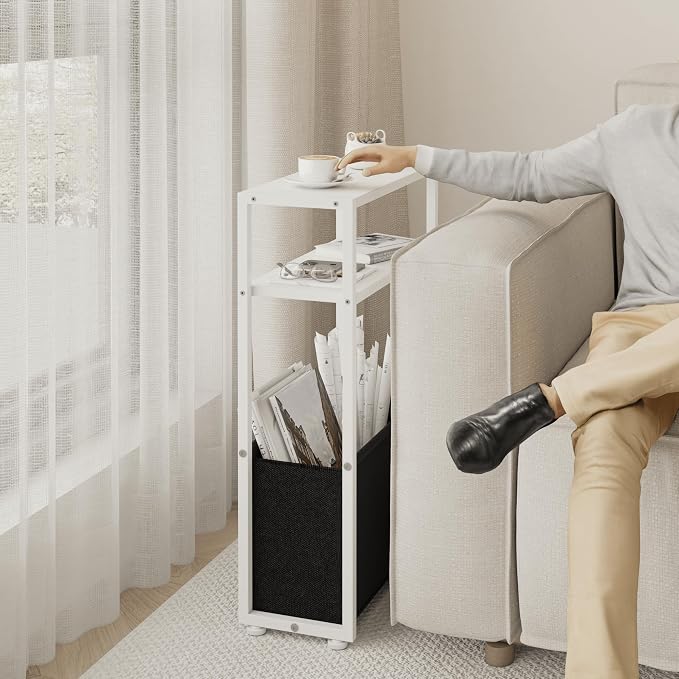 Narrow Side Table, Slim End Tables - Image 7