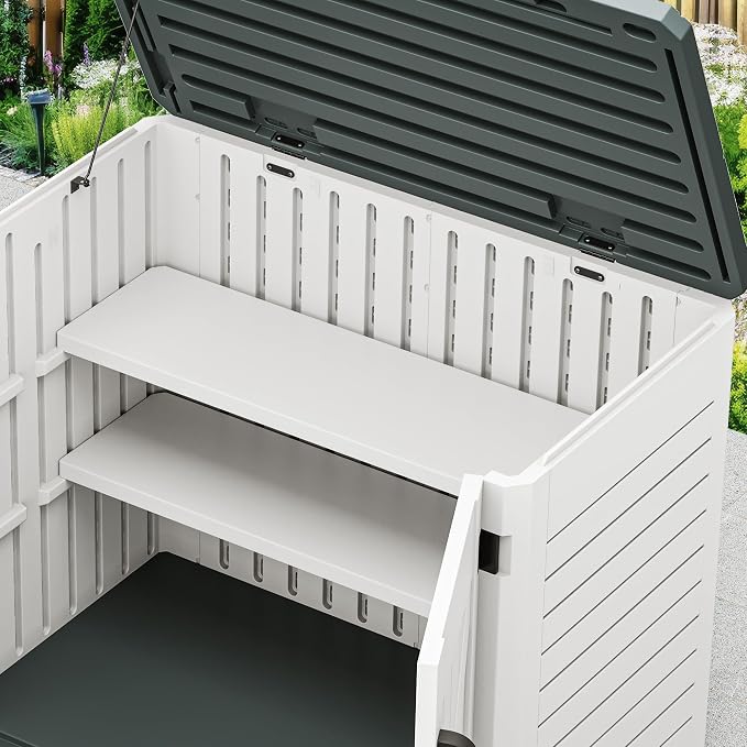 YITAHOME 35 Cuft Resin Storage Shed Shelves, 47 in x 12.6 in Space-Saving - Image 2
