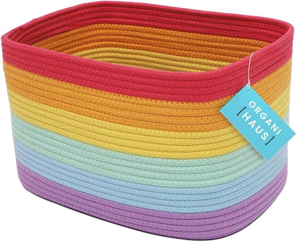 OrganiHaus Rainbow Woven Storage Baskets by OrganiHaus