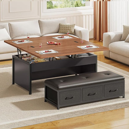 Itaar Lift Top Coffee Table Set, Center Table by Itaar