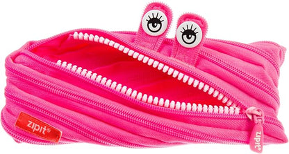 ZIPIT Monster Pencil Case for Girls, Cute Zipper Pouch for Kids Teens, by ZIPIT