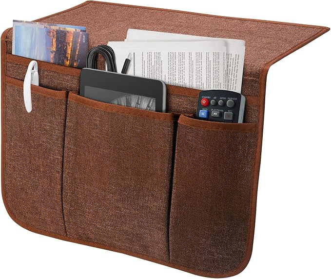 Bedside Caddy Bedside Storage Organizer Magazine Phone Tablet iPad Remote Holder by SYSOV