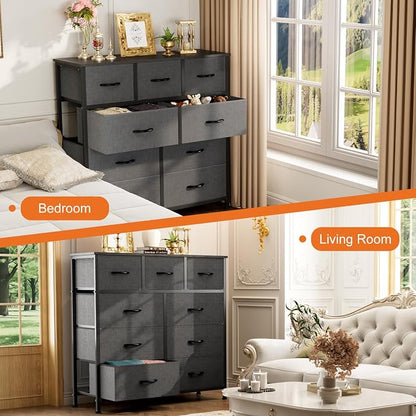 Sweetcrispy 9-Drawer Fabric Dresser Storage Tower - Image 7