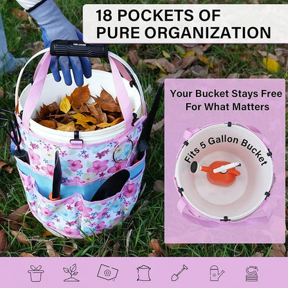 KUNN Gardening Gift for Women Men 5 Gallon Bucket Tool Organizer - Image 4