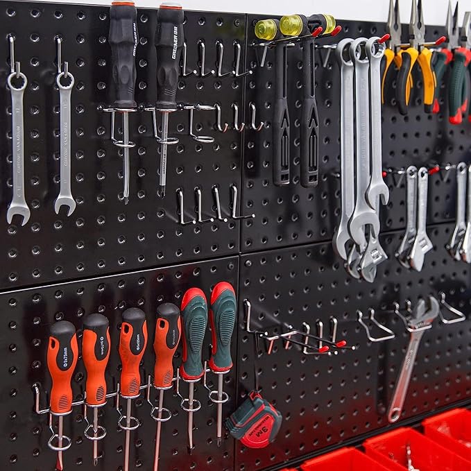 Ultrawall 2 Pcs Metal Pegboard Wall Panels, Peg Boards - Image 5