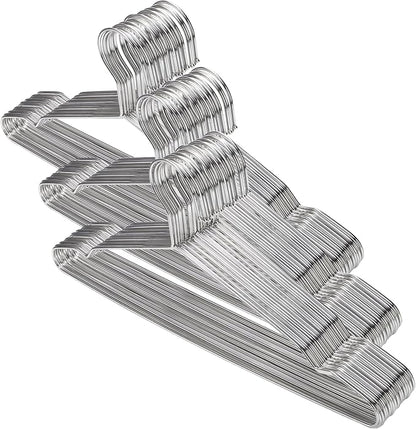 Tosnail 50 Pack Stainless Steel Strong Wire Metal Hangers Heavy Duty Clothes by Tosnail