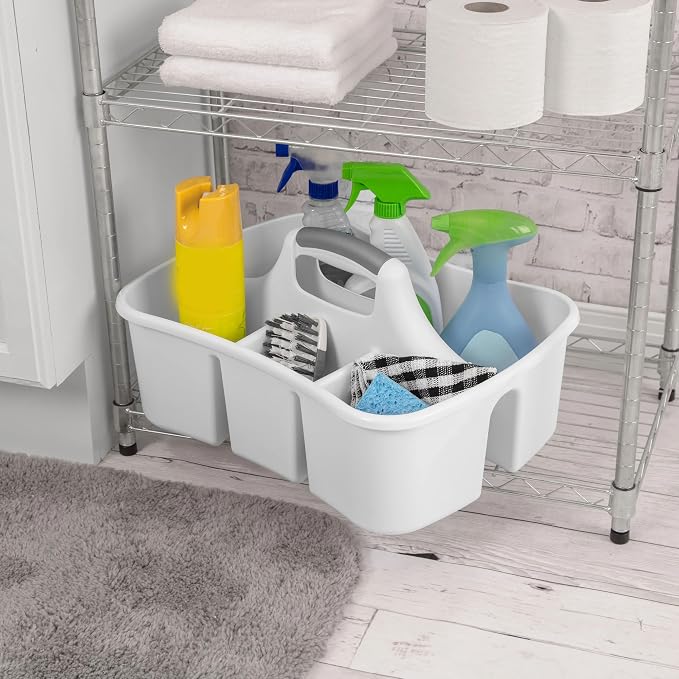 Large 5 Gal Divided Cleaning Caddy Organizer - Image 2
