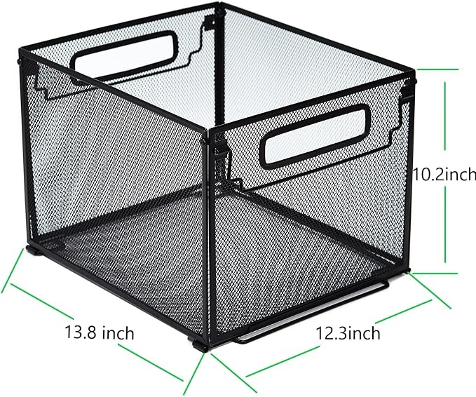 SETTFRFE 2 Pack File Organizer, Metal File Crates - Image 7