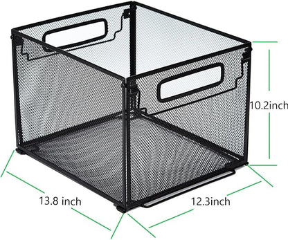 SETTFRFE 2 Pack File Organizer, Metal File Crates - Image 7