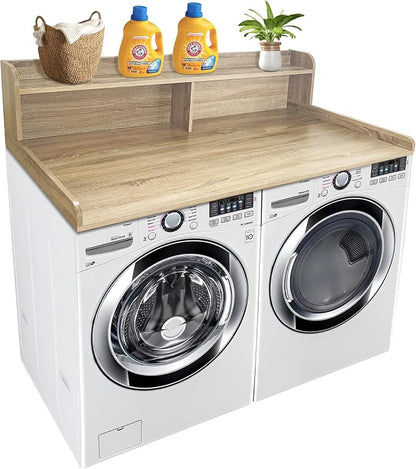 Royxen Laundry Countertop with 2-Tier Shelf Universal Fit, Washer and Dryer by Royxen
