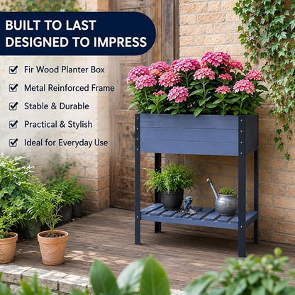 Raised Garden Bed with Metal Legs - Image 9