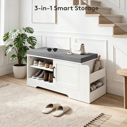 GRUSIGN 27.8" Shoe Storage Bench - Image 6