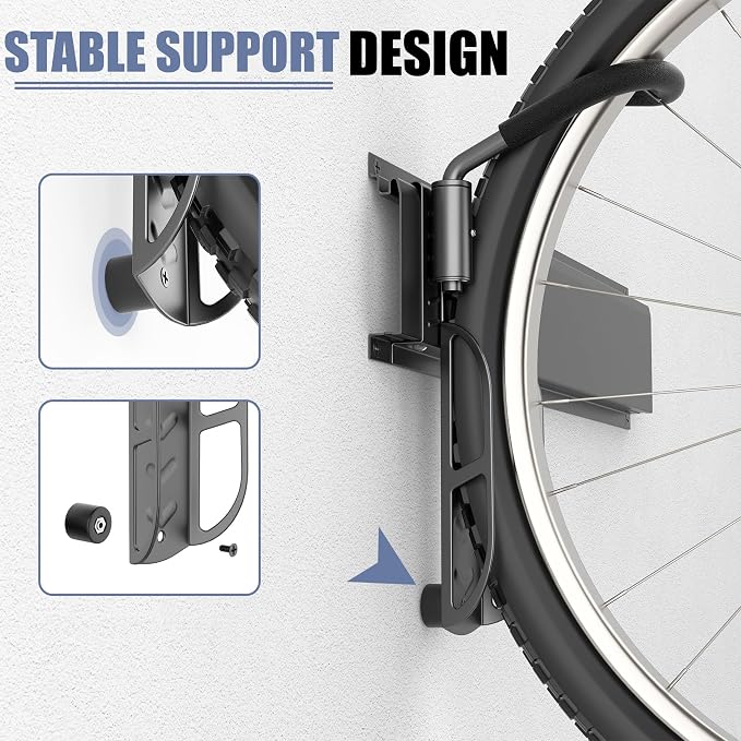 WALMANN Wall Mounted Swivel Bike Rack - Image 6