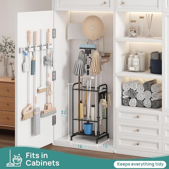 viewcare Garden Tool Organizer, Garden Tool Rack and Storage, Heavy Duty Steel - Image 5