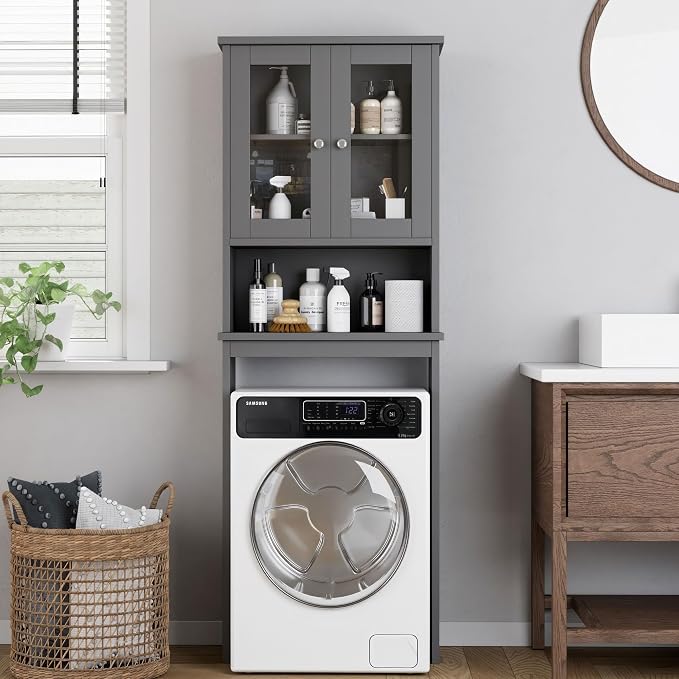 Shintenchi Over the Toilet Storage Cabinet, Bathroom Shelf Organizer - Image 3